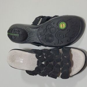 Black Jambu Memory Foam sandals